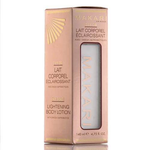 MAKARI 24K GOLD LAIT Corporel Éclaircissant.